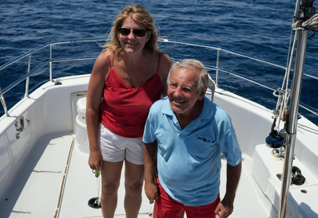 Which deep-sea fishing vessel and amenities suit families or first-time guests editorial visual