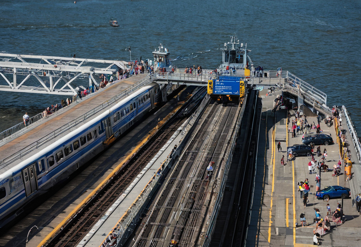 NYC Ferry service alerts should determine the day-of-trip fallback route destination and access reference